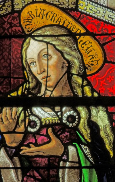 Window depicting the Virgin at the Annunciation by French School